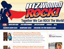 Tablet Screenshot of bizwomenrock.com